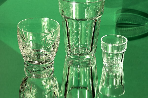 Cut crystal glassware representing the Dorflinger Glass Works