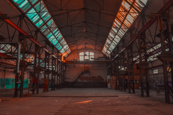Vast industrial building representing the end of an era